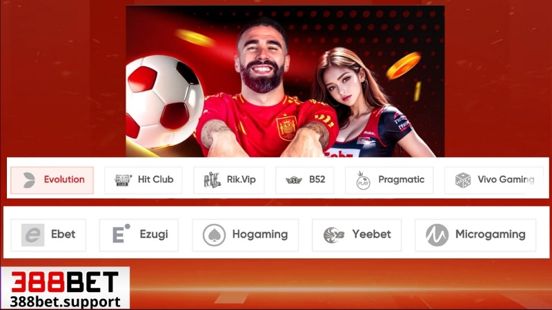 Đối tác cung cấp sản phẩm của 388bet