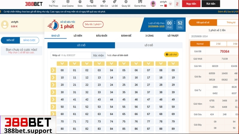 Hướng dẫn chơi lô đề 388bet