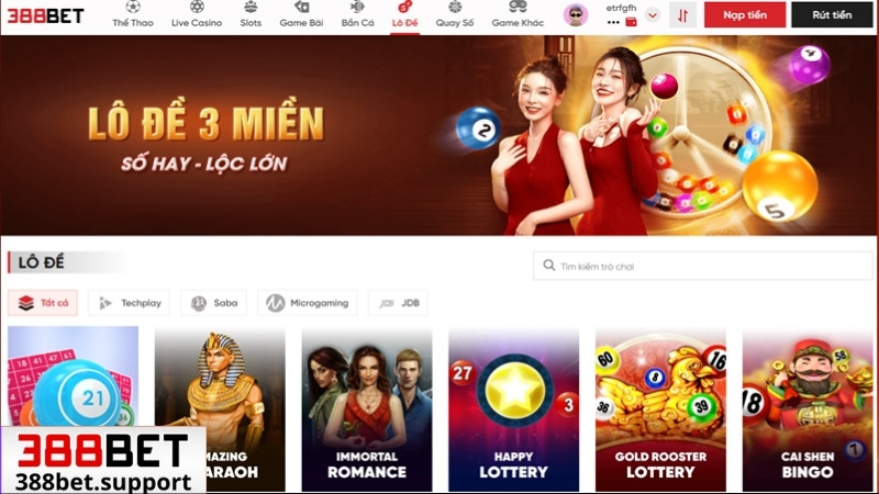 Giới thiệu sảnh lô đề 388bet