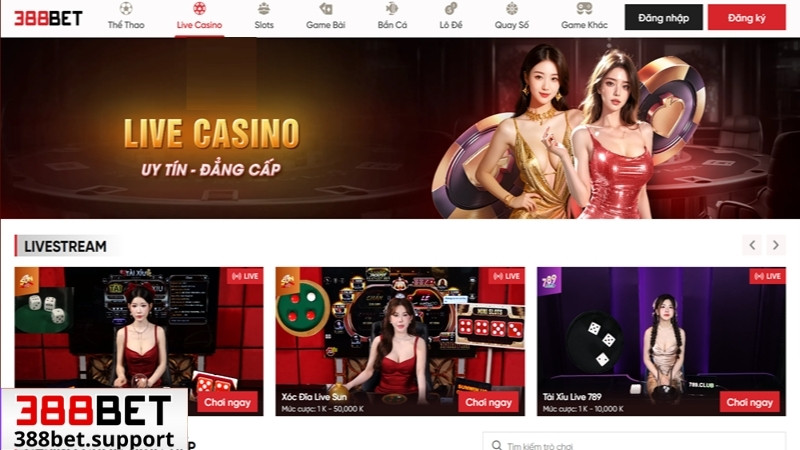 Khái quát về sảnh live casino 388bet